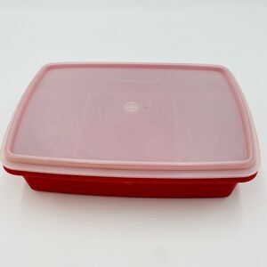 Vintage Red Tuppercraft Storage Container, 767-13, Made in the USA